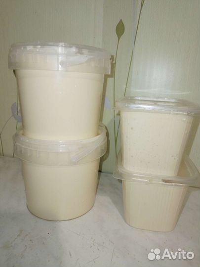 Домашний творог,сметана