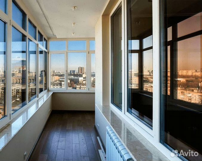 Балконы пластиковые с панорамным остеклением