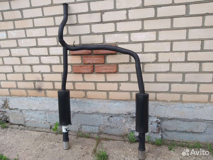 Глушитель раздвоенный приора десятка