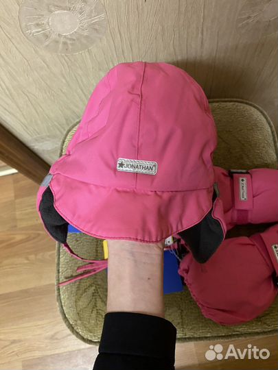 Шапка и варежки утепленные (комлект)