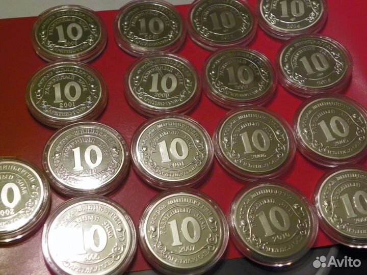 Копии 17 монет артикуголь остров шпицберген