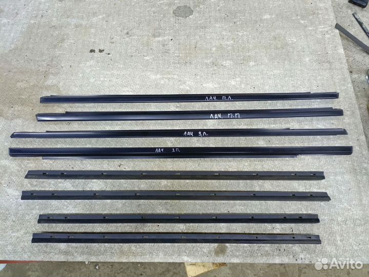 Молдинги стекол дверей бархотки Chevrolet Lacetti