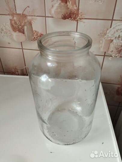 Банка стеклянная 5л с широким горлышком