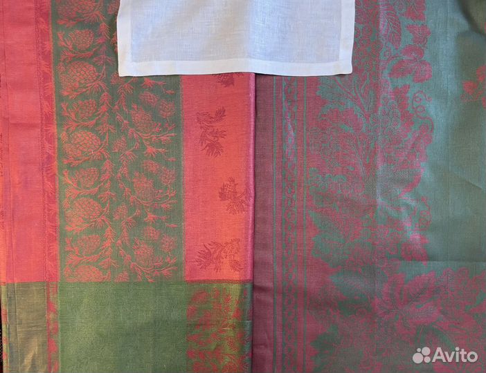 Скатерти салфетки лен хлопрк W.Sonoma праздничные