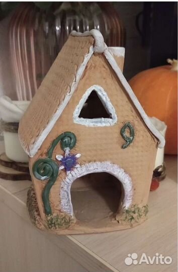 Подсвечник Домик керамика