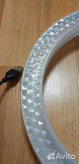 Кольцевая лампа 26 см цветная RGB