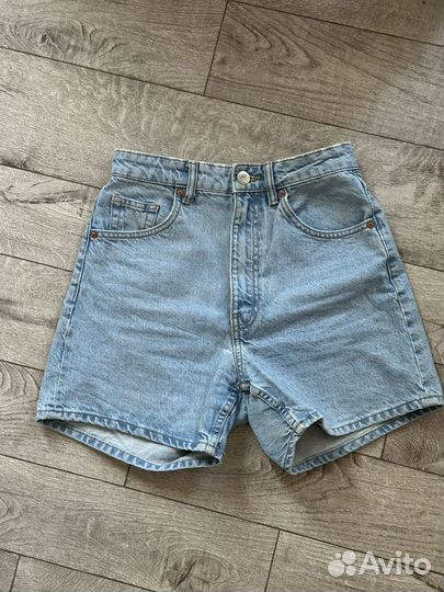 Джинсовые шорты zara 36