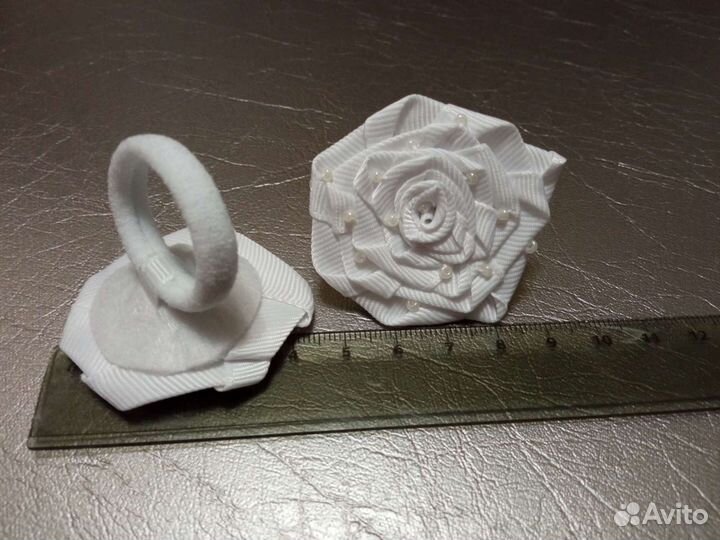 Резинки для волос ручной работы, бантики школьные