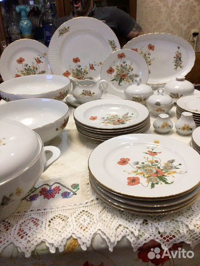 Столовый сервиз ГДР Ильменау