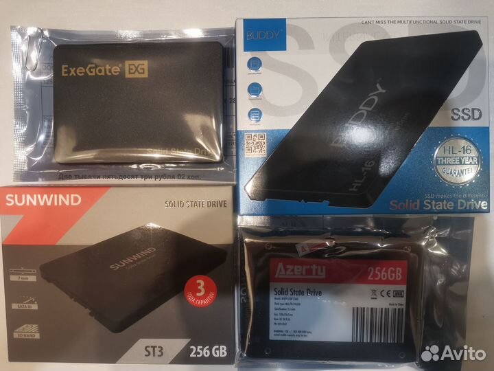 SSD 256 Гб. Новые