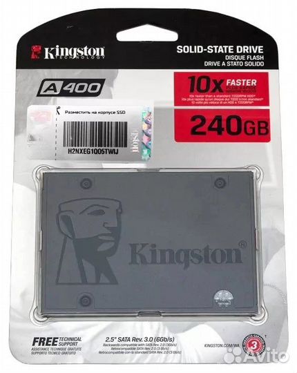 SSD накопитель Kingston A400 2.5