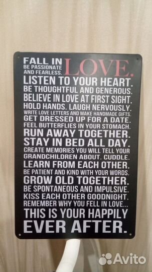 Постер металлический