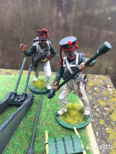 Оловянные солдатики Русские пушкари, цена -1 шт