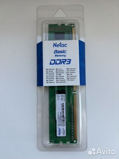 Оперативная память ddr3 4gb новая