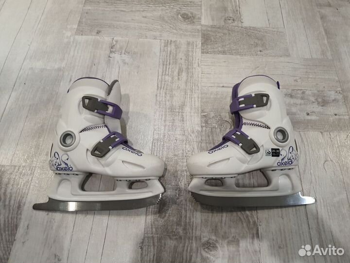 Коньки р.28-30 детские раздвижные Oxelo Декатлон