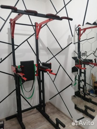 Турник напольный. Силовой тренажер, турник, брусья