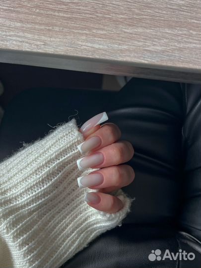 Маникюр наращивание ногтей