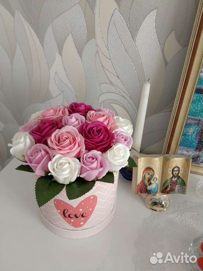 Букет цветов из мыла