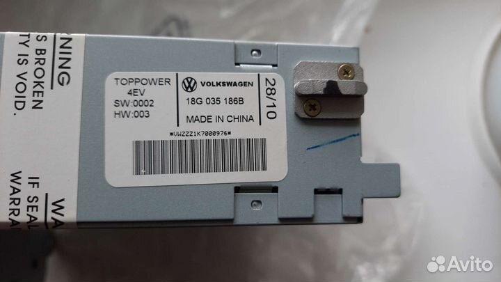 Штатная магнитола на фольцваген polo 18g035186b