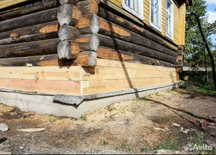 Ремонт кровли и подъём домов