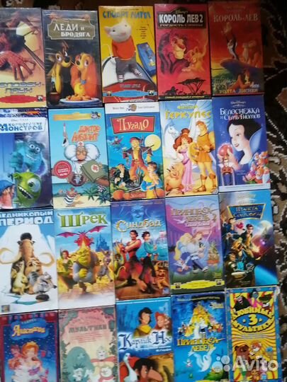 Видеокассеты с мультиками
