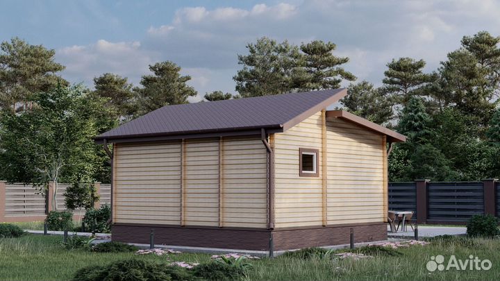 Дачный дом с террасой «Гармония»