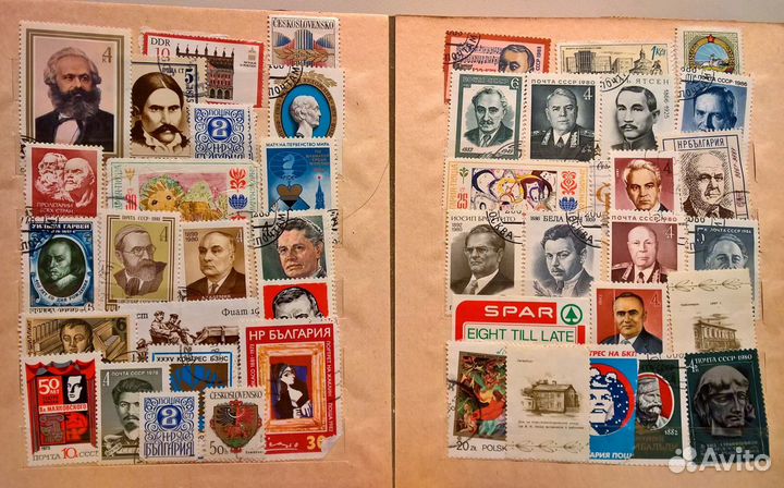 Марки старинные времен СССР, разные коллекция