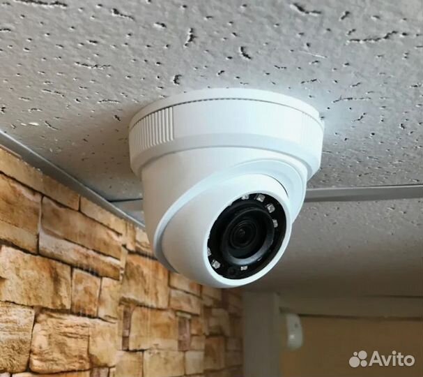 Монтаж и подключение купольной видеокамеры