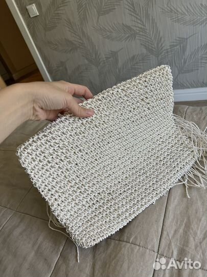 Пляжный клатч с бахромой