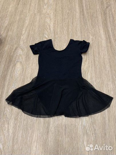 Купальник гимнастический черный 116-122