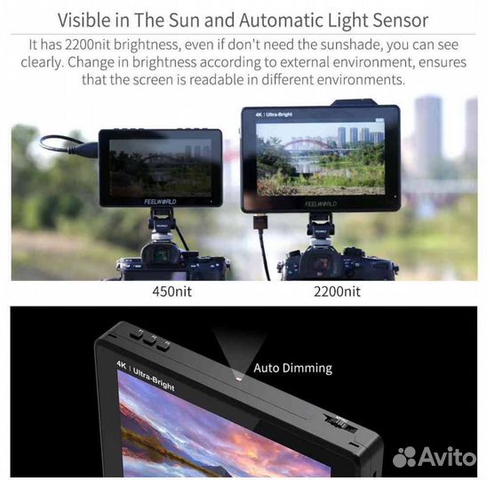 Накамерный монитор новый 7