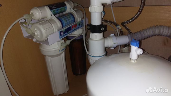 Фильтр AquaPro AP-580 +кран +бак под мойку