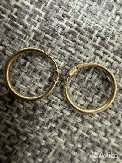 Золотые серьги пирсинг