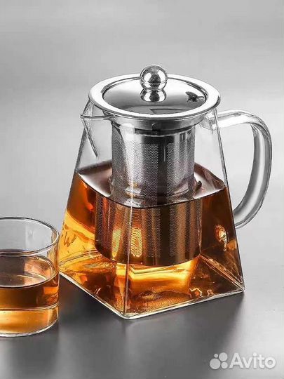 Чайник 500мл заварочный стеклянный Доставка