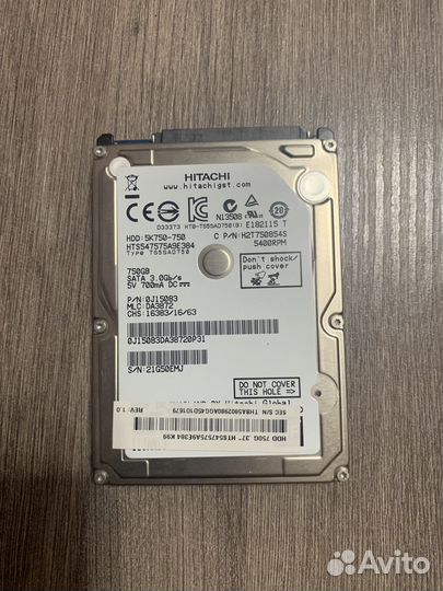 Жесткий диск hitachi 750 gb