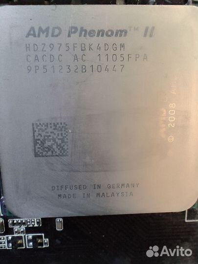 Комплект phenom 2 x4 975 8gb ddr3