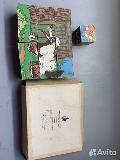 Кубики СССР деревянные фев 1985
