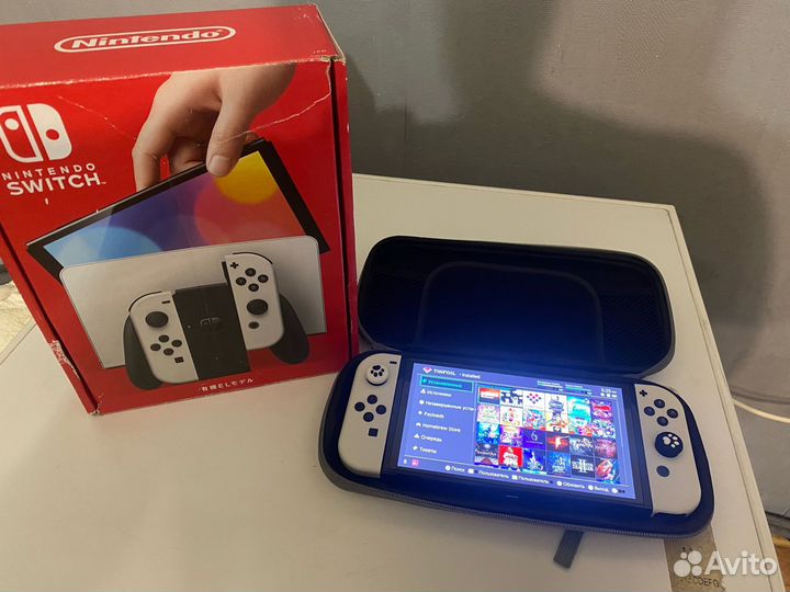 Nintendo switch oled Прошитая с Чипом Самсунг Ево