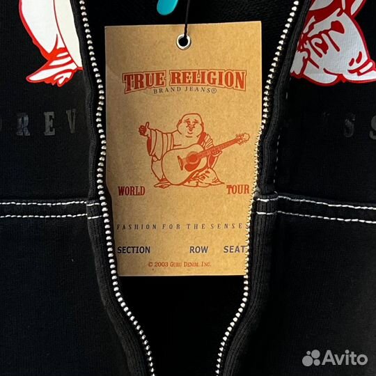 Толстовка зип худи supreme true religion