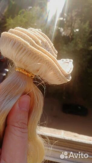 Натуральные волосы на заколках Hairshop 50см