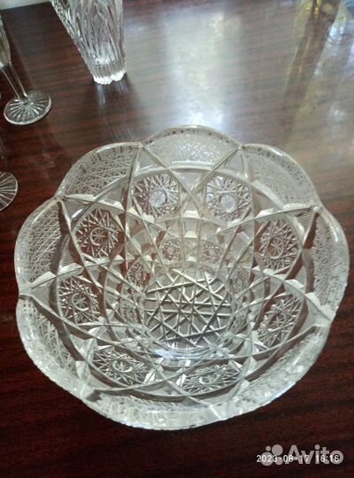 Хрустальная ваза чехия