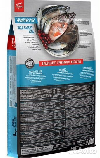 Сухой корм для кошек Orijen Six Fish