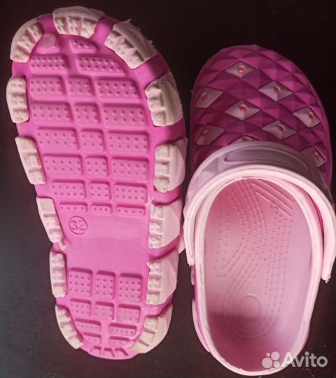 Полотенце пляжное и сабо для девочки 5-8 лет