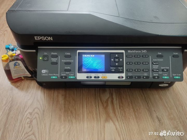 Мфу Epson WorkForce wf-545 с снпч