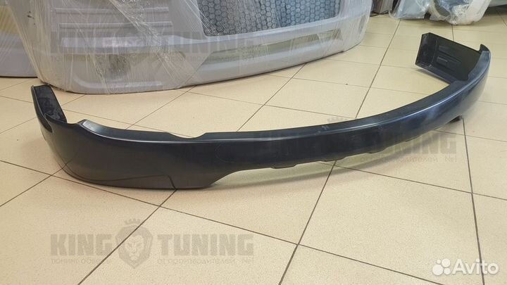 Накладка на передний бампер EGR style для Лансер 9