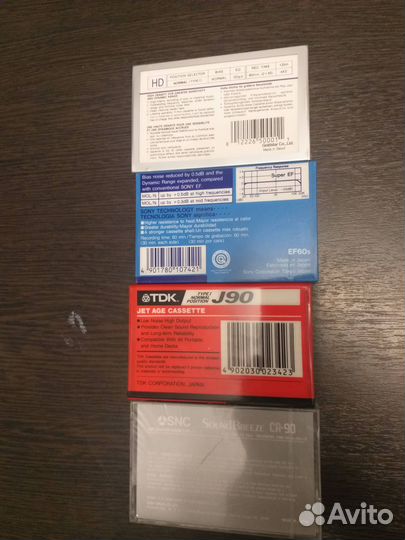 Sony EF-60 Tdk J90 Sound Breeze CR90 GoldStar HD