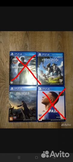 Диски игры для ps4