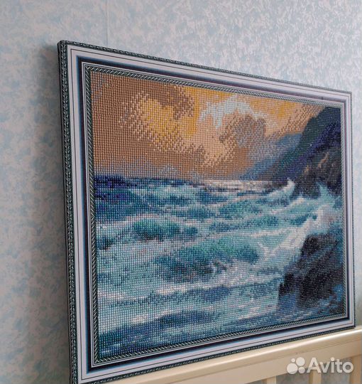 Картина стразами Алмазная мозаика собранная