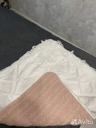 Одеяло-конверт вязаный