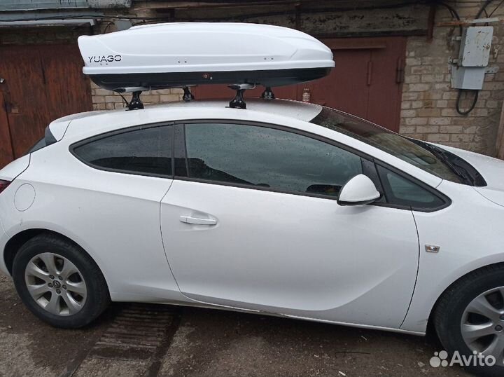 Бокс на крышу Opel Astra J аэро